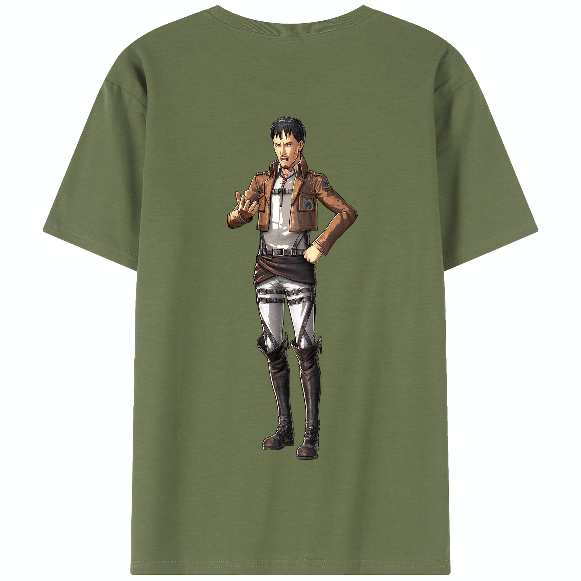 （画像用） 進撃の巨人 Attack on Titan 綿100％半袖Tシャツ（背面プリント）